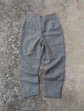 Studio 205 Houndstooth Wool Pleated Trousers